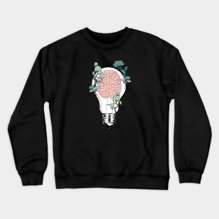 Neurology design brain light bulb Crewneck Sweatshirt